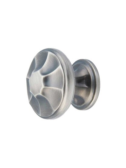 Empire Cabinet Knob - 1 3/8 inch Diameter in Antique Nickel.